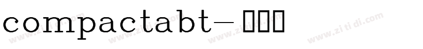 compactabt字体转换