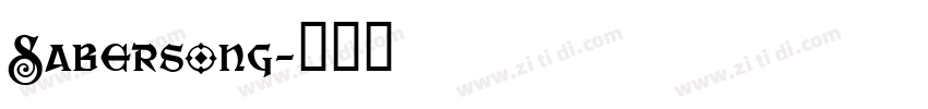 Sabersong字体转换
