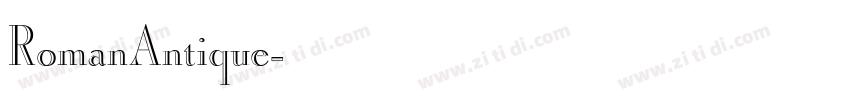 RomanAntique字体转换