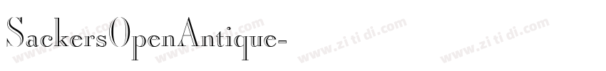 SackersOpenAntique字体转换