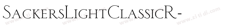 SackersLightClassicR字体转换