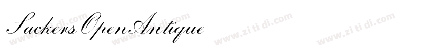 SackersOpenAntique字体转换