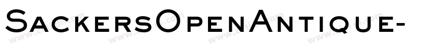 SackersOpenAntique字体转换