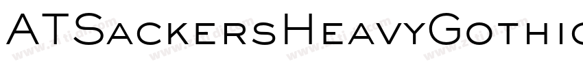 ATSackersHeavyGothic字体转换