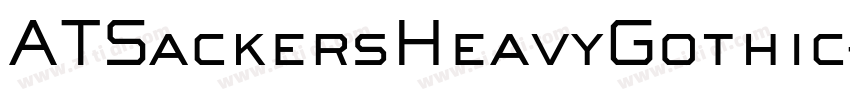 ATSackersHeavyGothic字体转换