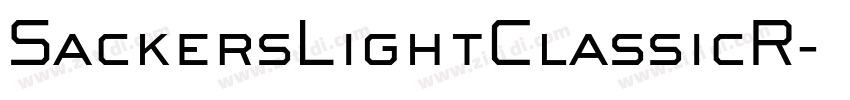 SackersLightClassicR字体转换