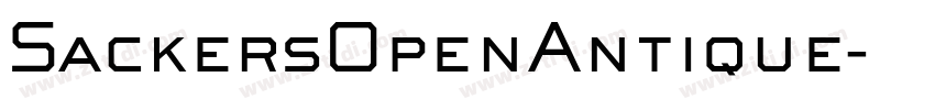 SackersOpenAntique字体转换