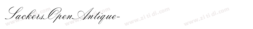 SackersOpenAntique字体转换