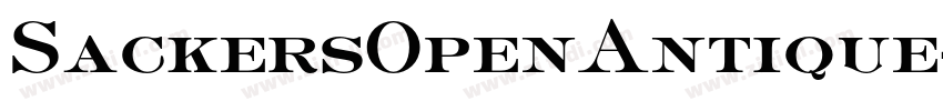 SackersOpenAntique字体转换