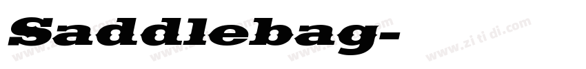 Saddlebag字体转换