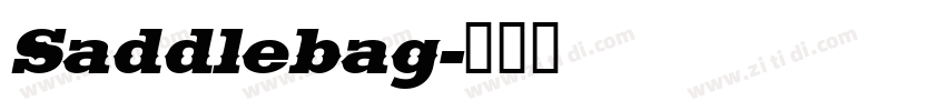Saddlebag字体转换