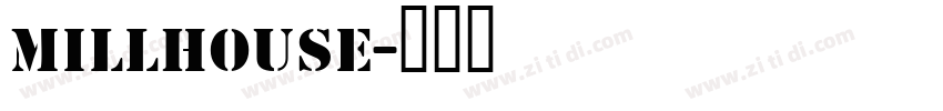 MILLHOUSE字体转换