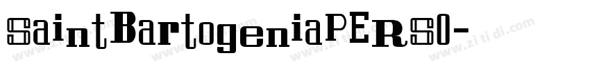 SaintBartogeniaPERSO字体转换