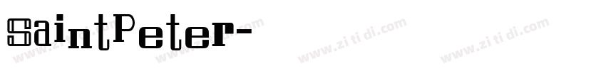 SaintPeter字体转换