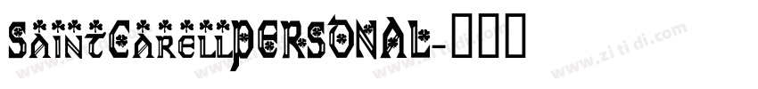 SaintCarellPERSONAL字体转换