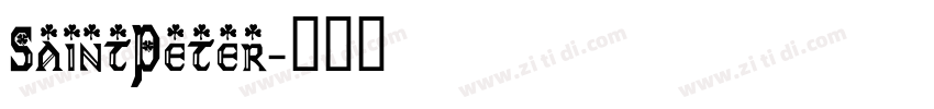 SaintPeter字体转换