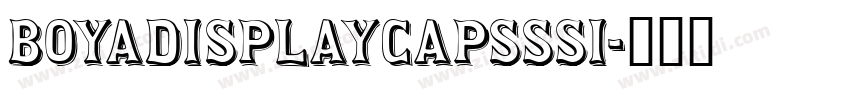 BoyaDisplayCapsSSi字体转换