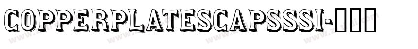 CopperplateSCapsSSi字体转换