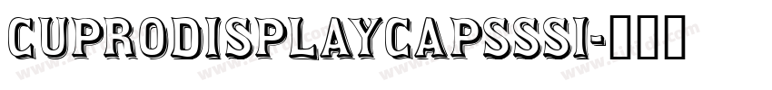 CuproDisplayCapsSSi字体转换