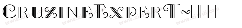CruzineExperT字体转换
