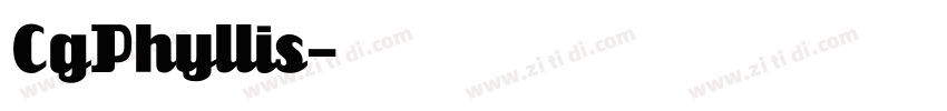 CgPhyllis字体转换