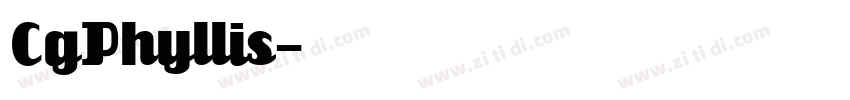 CgPhyllis字体转换