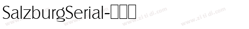 SalzburgSerial字体转换