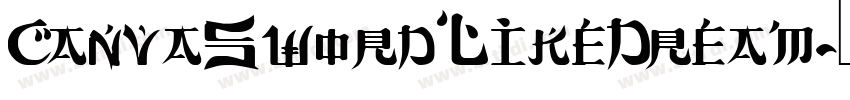 CanvaSwordLikeDream字体转换