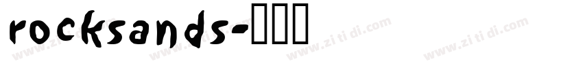 rocksands字体转换