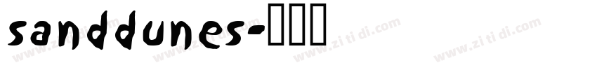 sanddunes字体转换