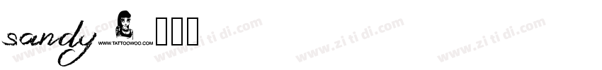 sandy字体转换