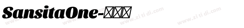 SansitaOne字体转换