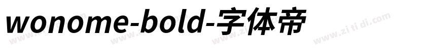 wonome-bold字体转换
