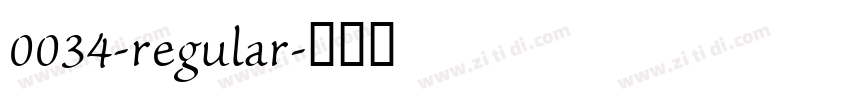 0034-regular字体转换