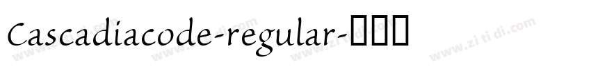 Cascadiacode-regular字体转换