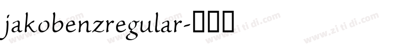 jakobenzregular字体转换