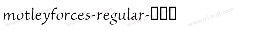 motleyforces-regular字体转换
