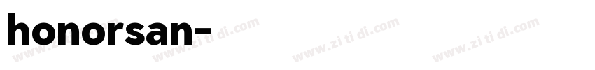 honorsan字体转换