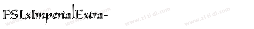 FSLxImperialExtra字体转换