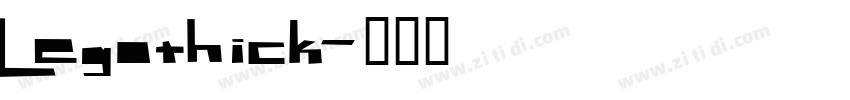 Legothick字体转换