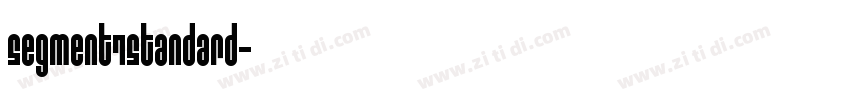 Segment7Standard字体转换