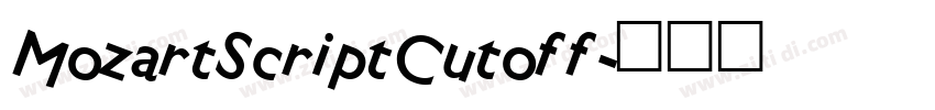 MozartScriptCutoff字体转换