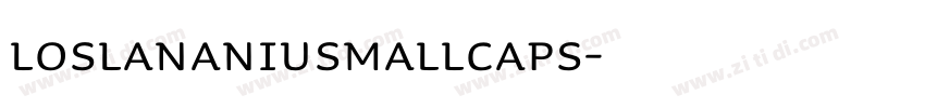 LosLanaNiuSmallCaps字体转换