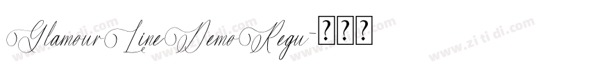 GlamourLineDemoRegu字体转换