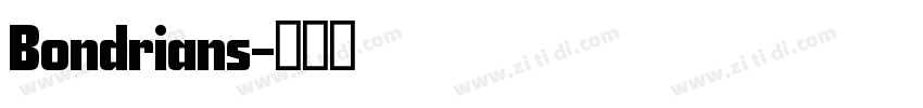 Bondrians字体转换