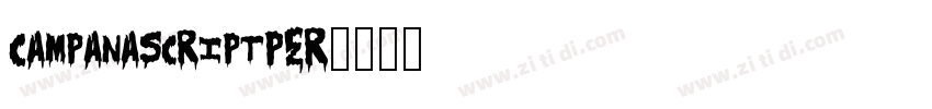 CampanaScriptPER字体转换