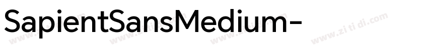 SapientSansMedium字体转换
