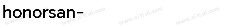 honorsan字体转换