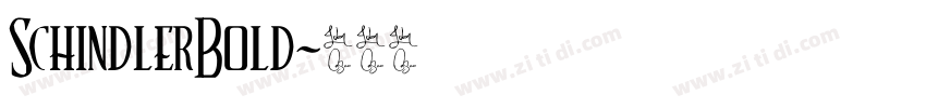SchindlerBold字体转换