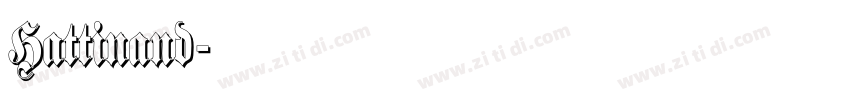 Hattinand字体转换